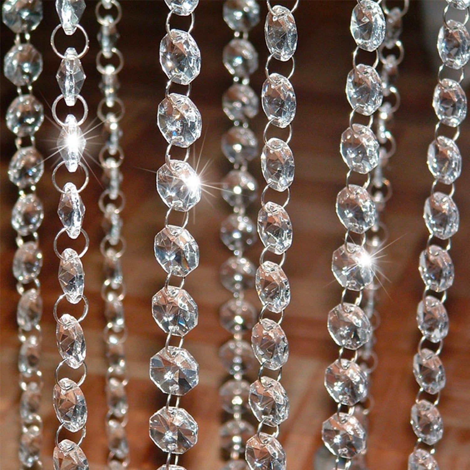 Clear Crystal Beads - DIY Craft Jewelry Decoration - details