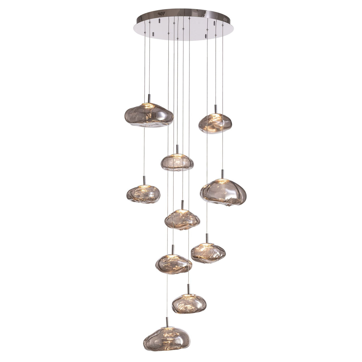 Astral Modern Glass Globe Cascading Chandelier — product view 3