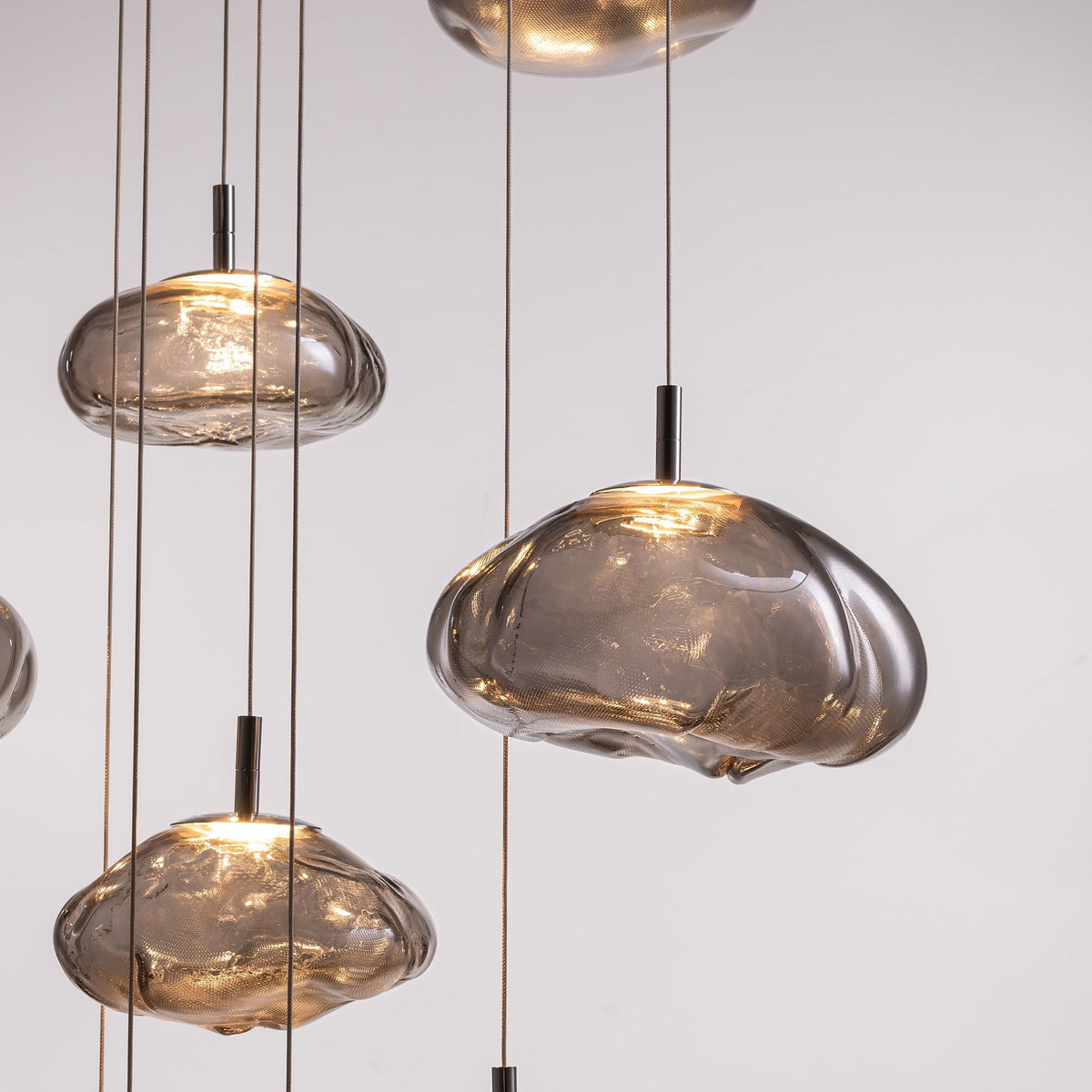 Astral Modern Glass Globe Cascading Chandelier — product view 7