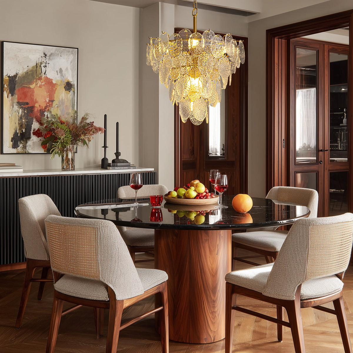 Aurora-Petal-Cascade-Chandelier-with-Dining-Room-Carra Home-CH486-A-20260422