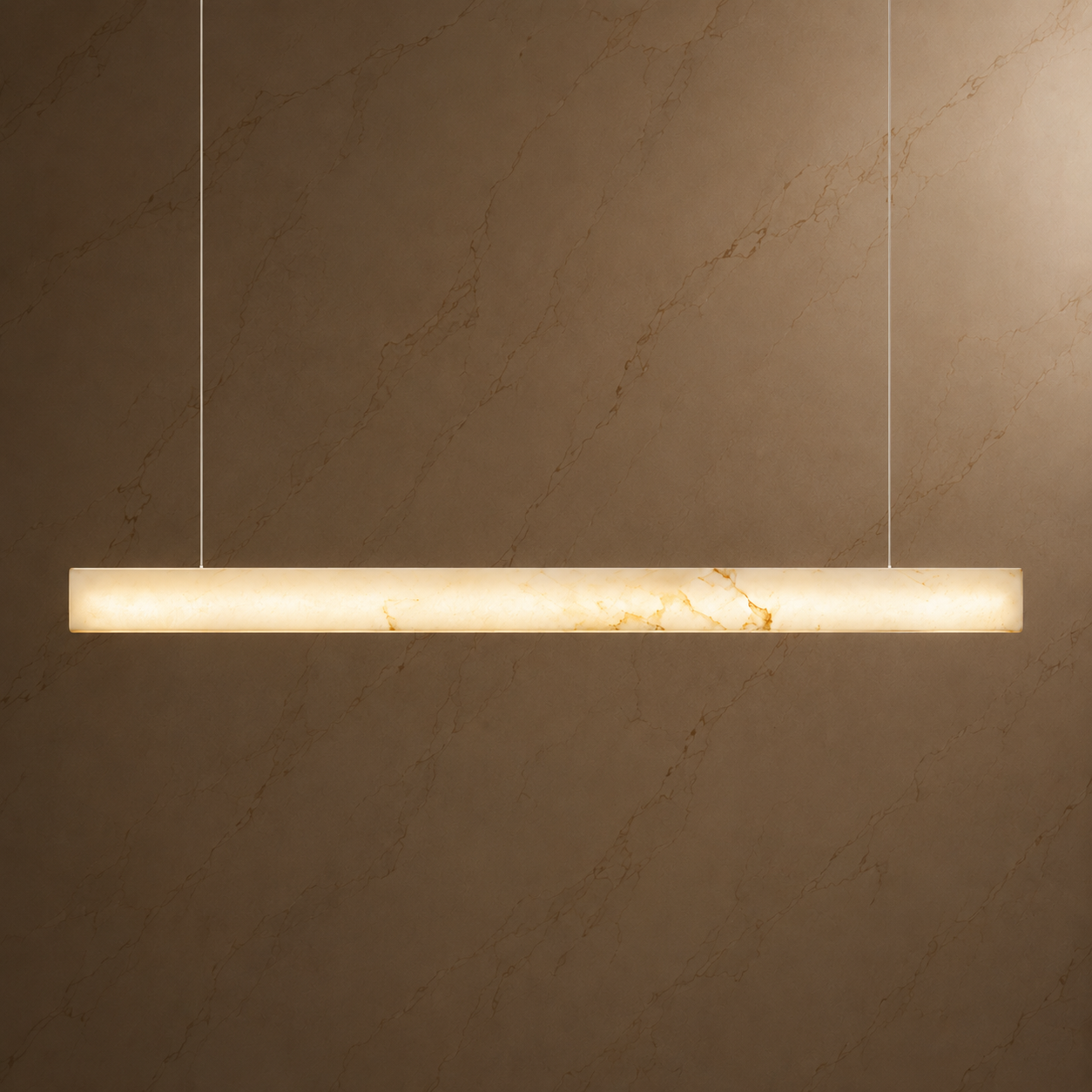 Horizon Alabaster Linear Chandelier