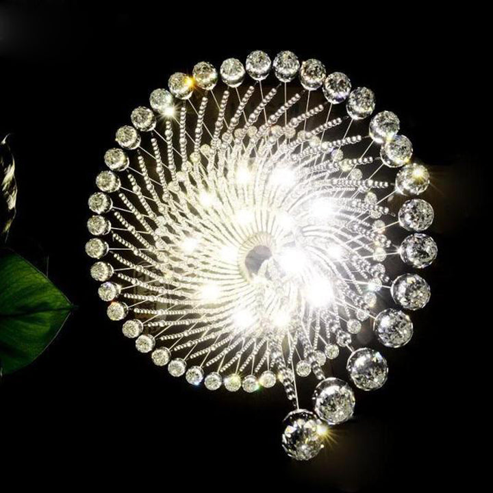 Modern Art Design Crystal Spiral Chandelier