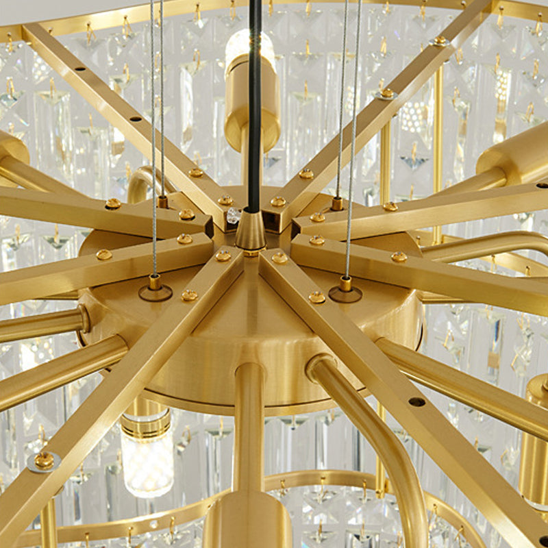 Modern Luxury Gold Crystal Chandelier - Detail | Sofary