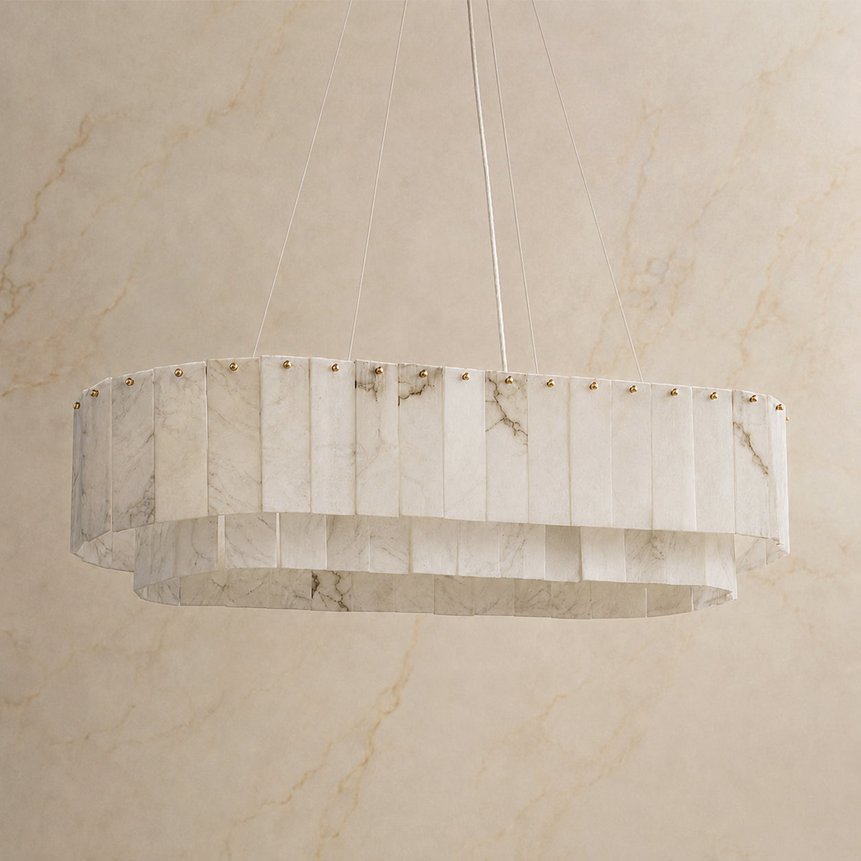 Aethel Alabaster Linear Chandelier