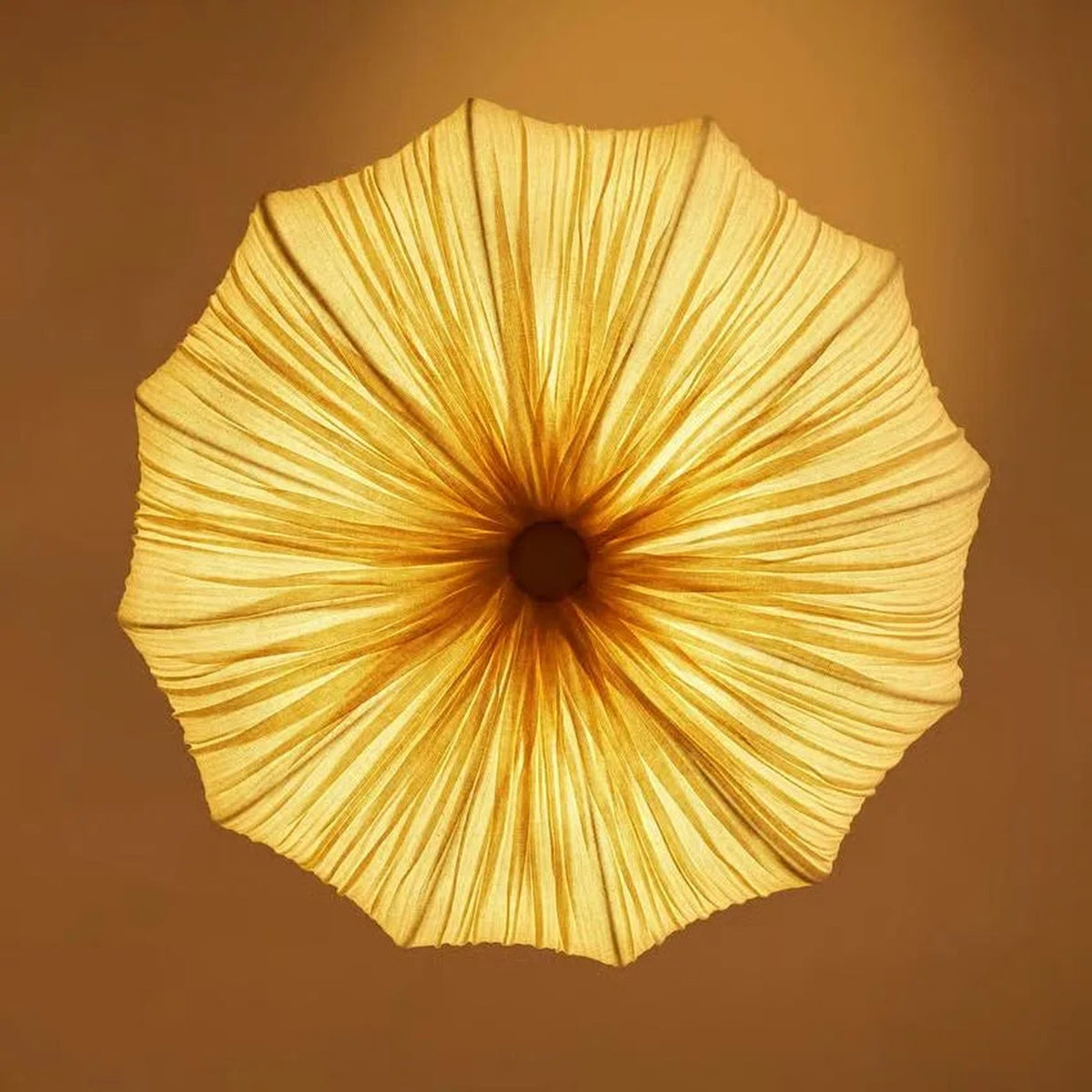 Aldwin illuminated gathered cotton underside detail | CARRA HOME