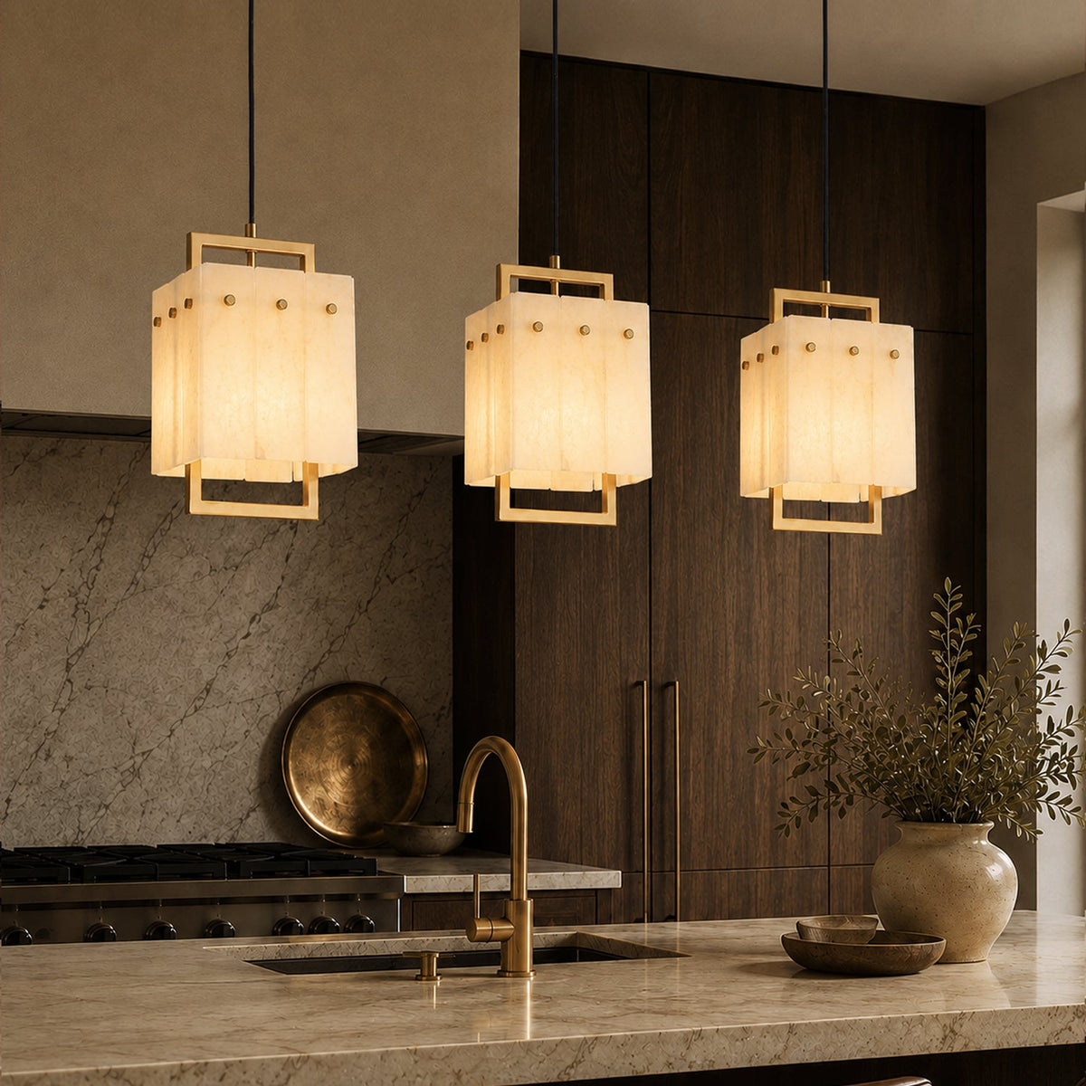 althea-modern-minimalist-brass-alabaster-corridor-Carra Home-lighting