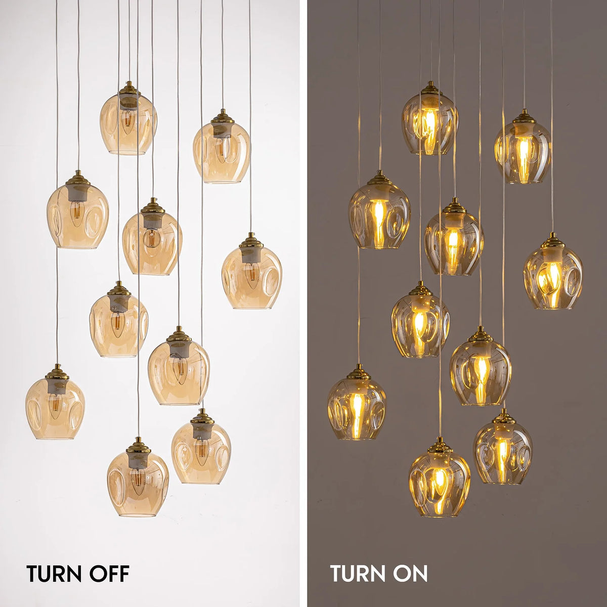 aura-luxury-glass-chandelier-light-effect-Carra Home-lighting