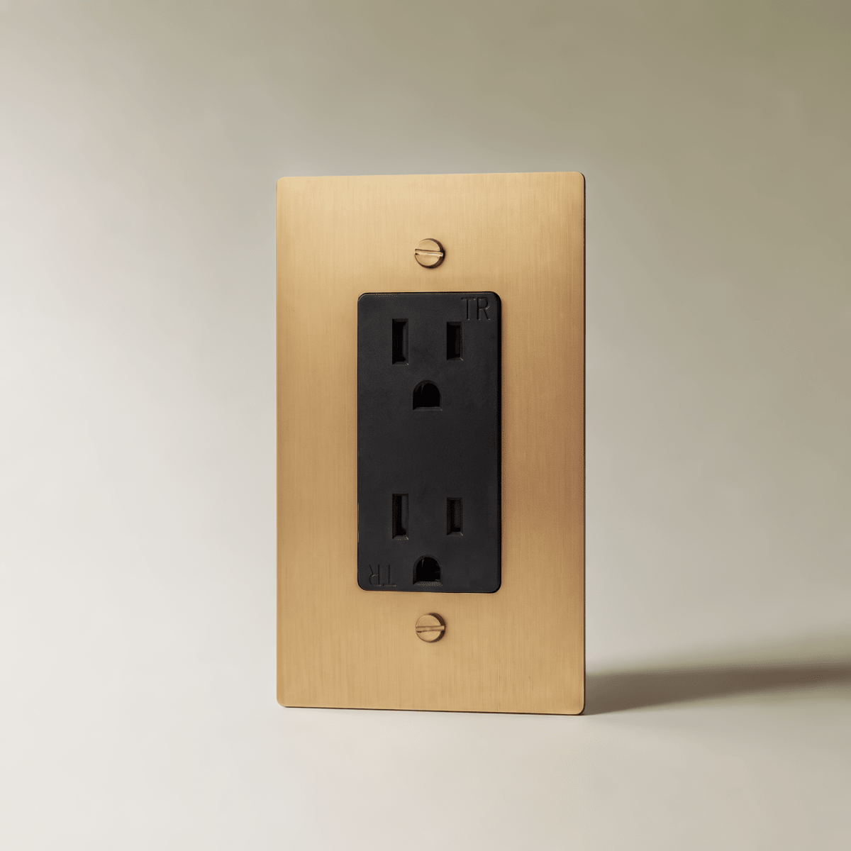 Aurex Brass 1 Gang Standard Wall Outlet - CARRA HOME