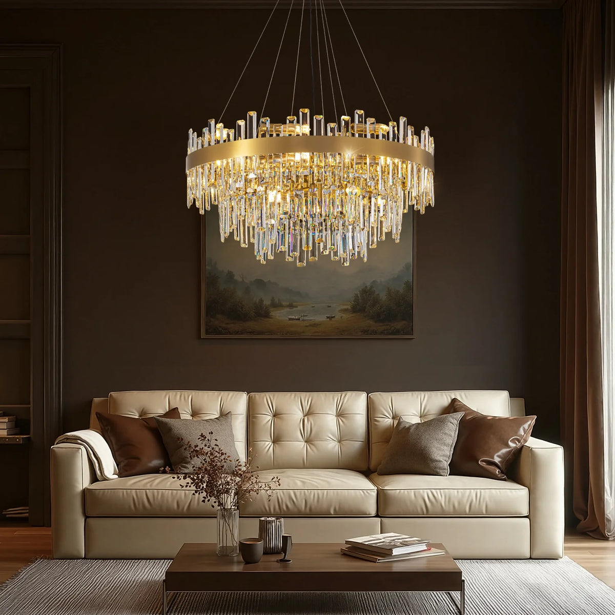 aurum-luxury-layered-gold-crystal-chandelier-luxury-interiors-ch470-Carra Home-lighting
