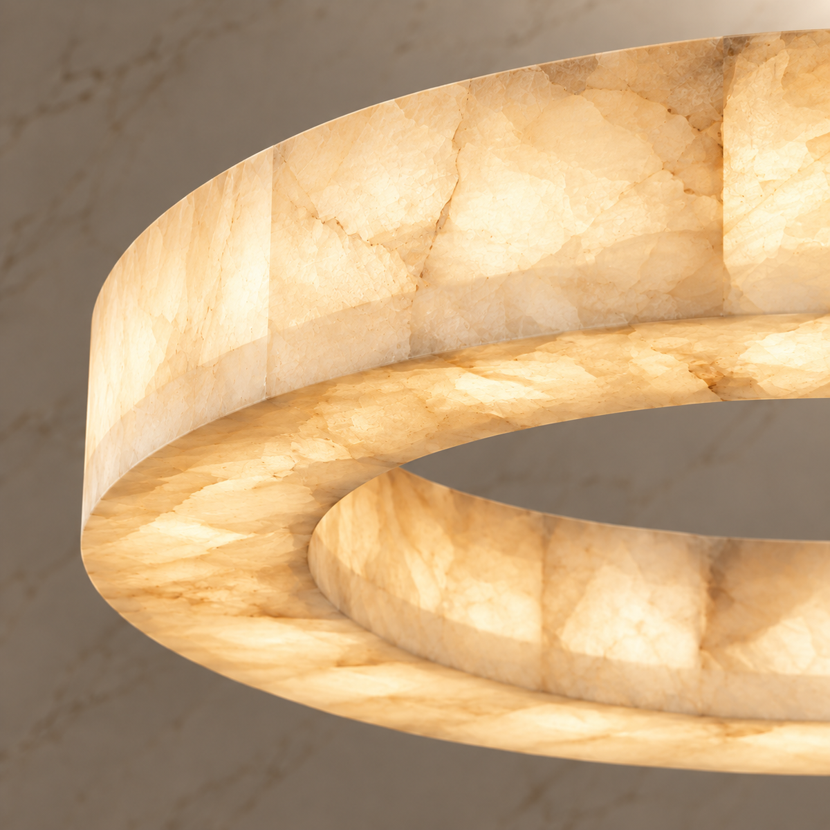 aveline alabaster ring chandelier gold 50cm body detail