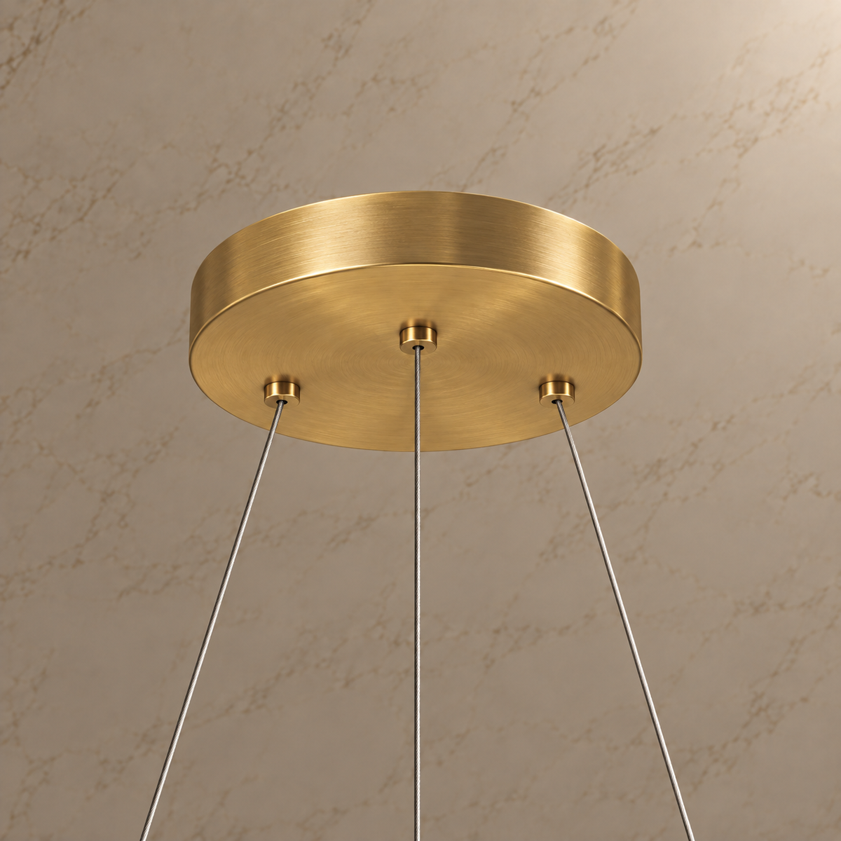 aveline alabaster ring chandelier gold 50cm ceiling canopy detail