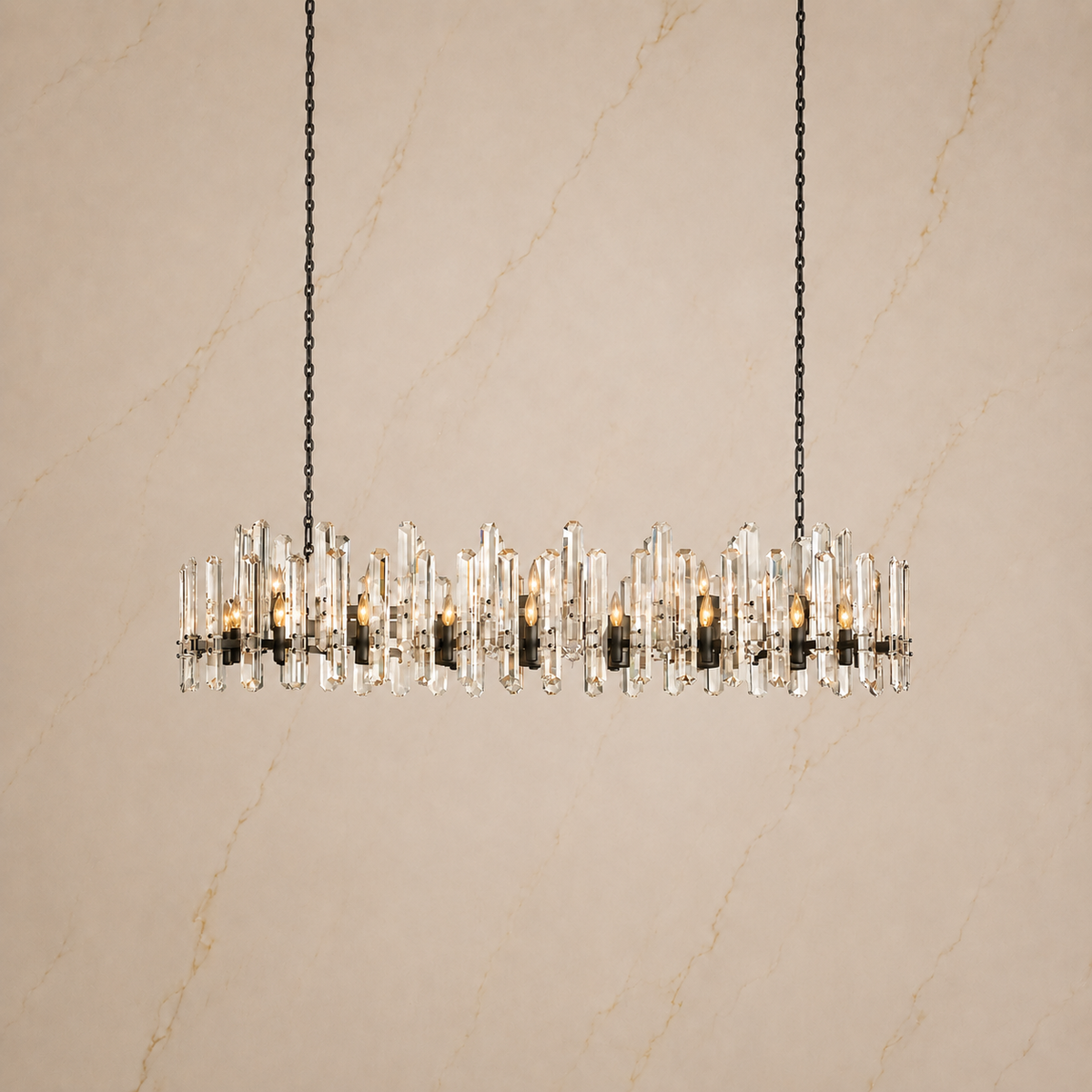 Baingham Crystal Linear Chandelier 7