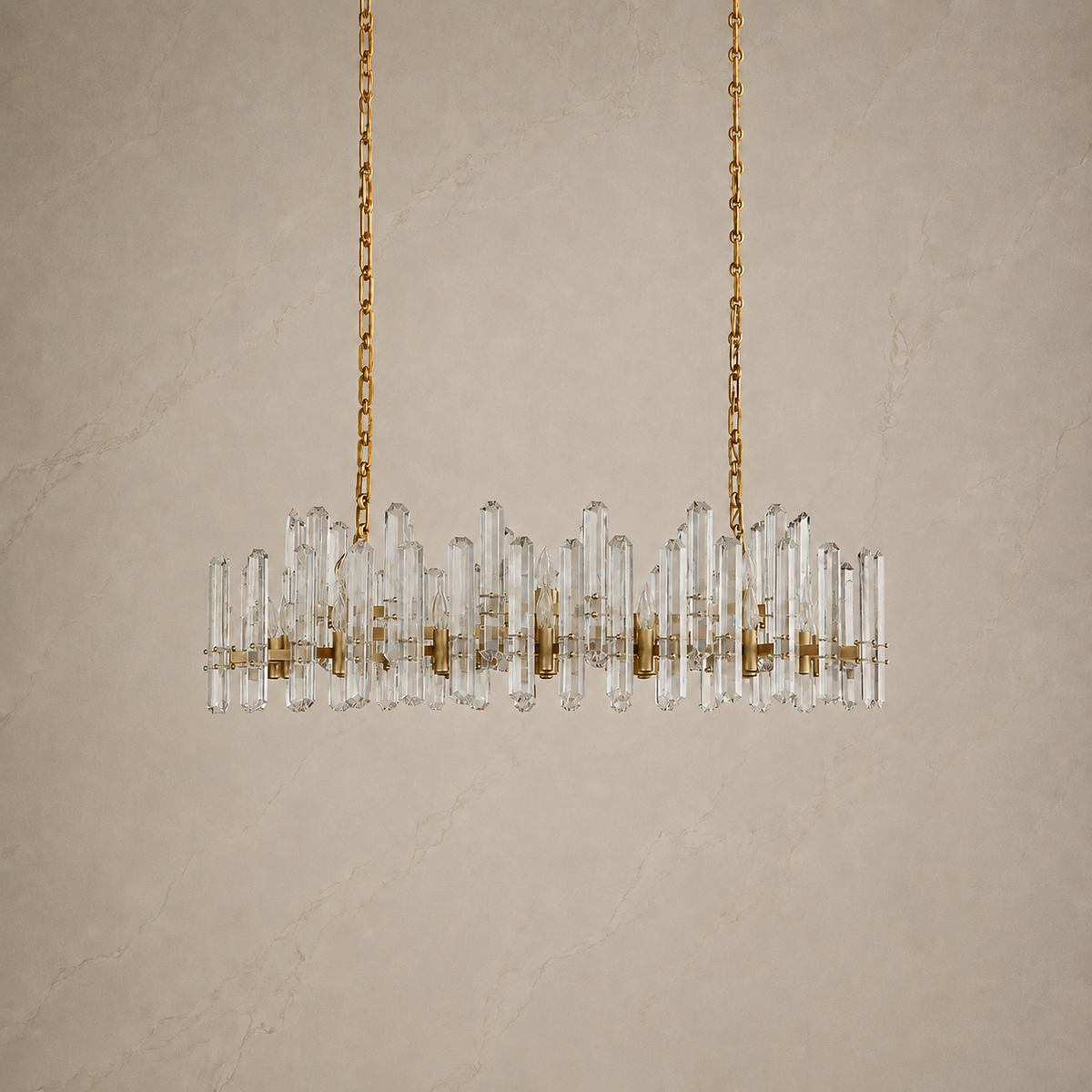 Baingham Crystal Linear Chandelier 2