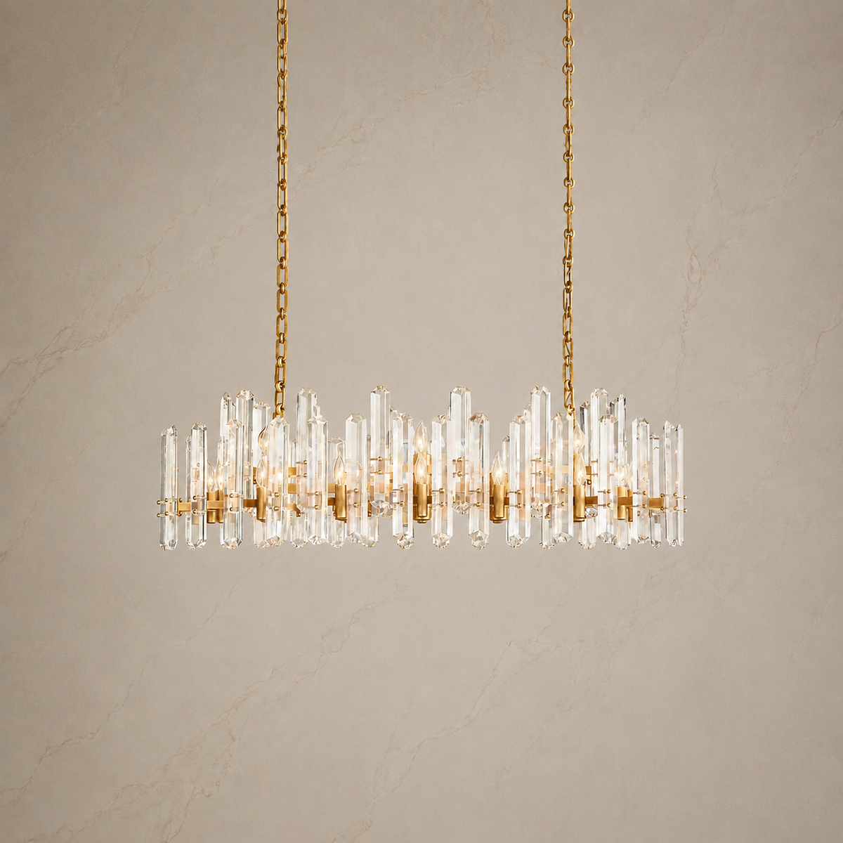 Baingham Crystal Linear Chandelier 1