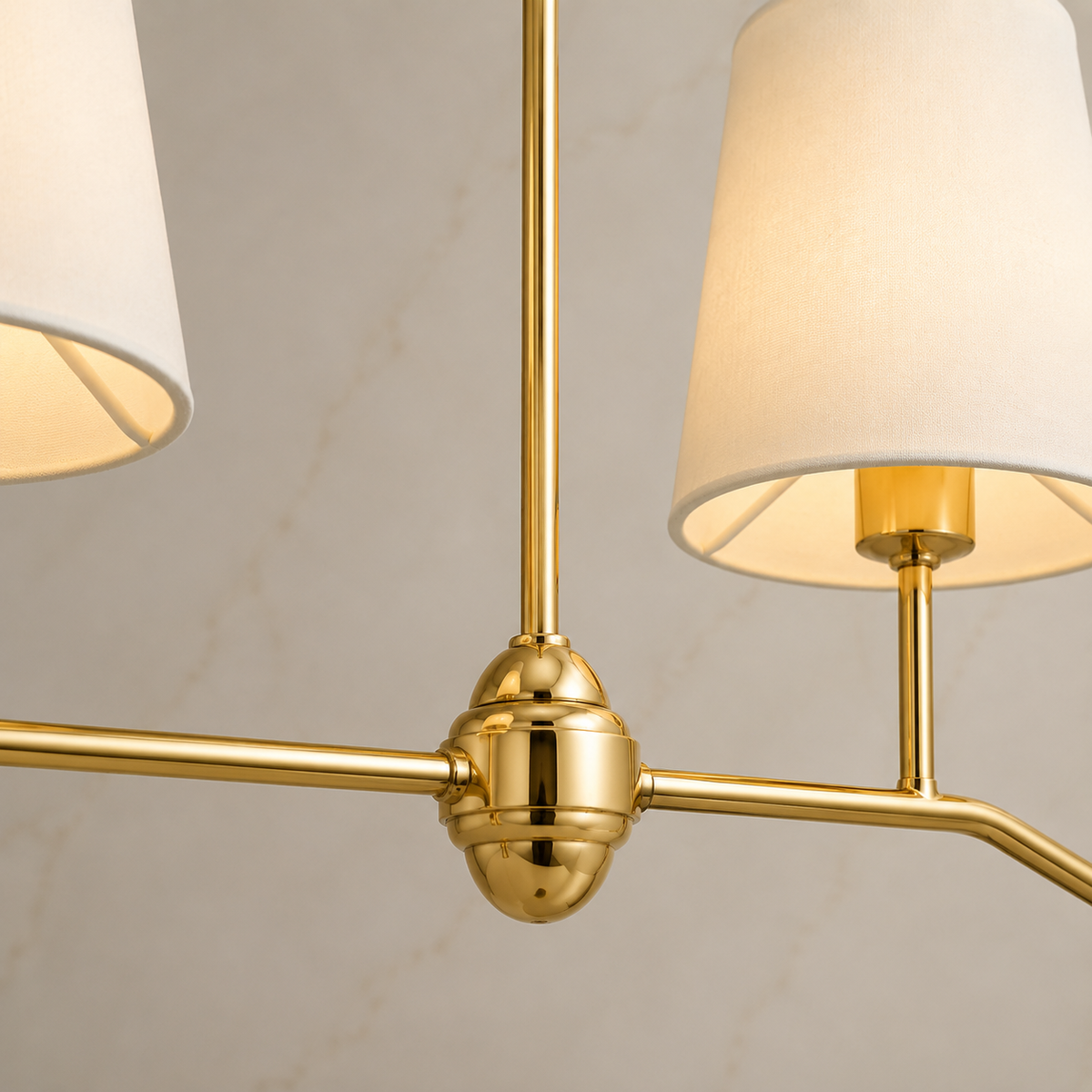 Berkshire Metal Linear Pendant gold body detail