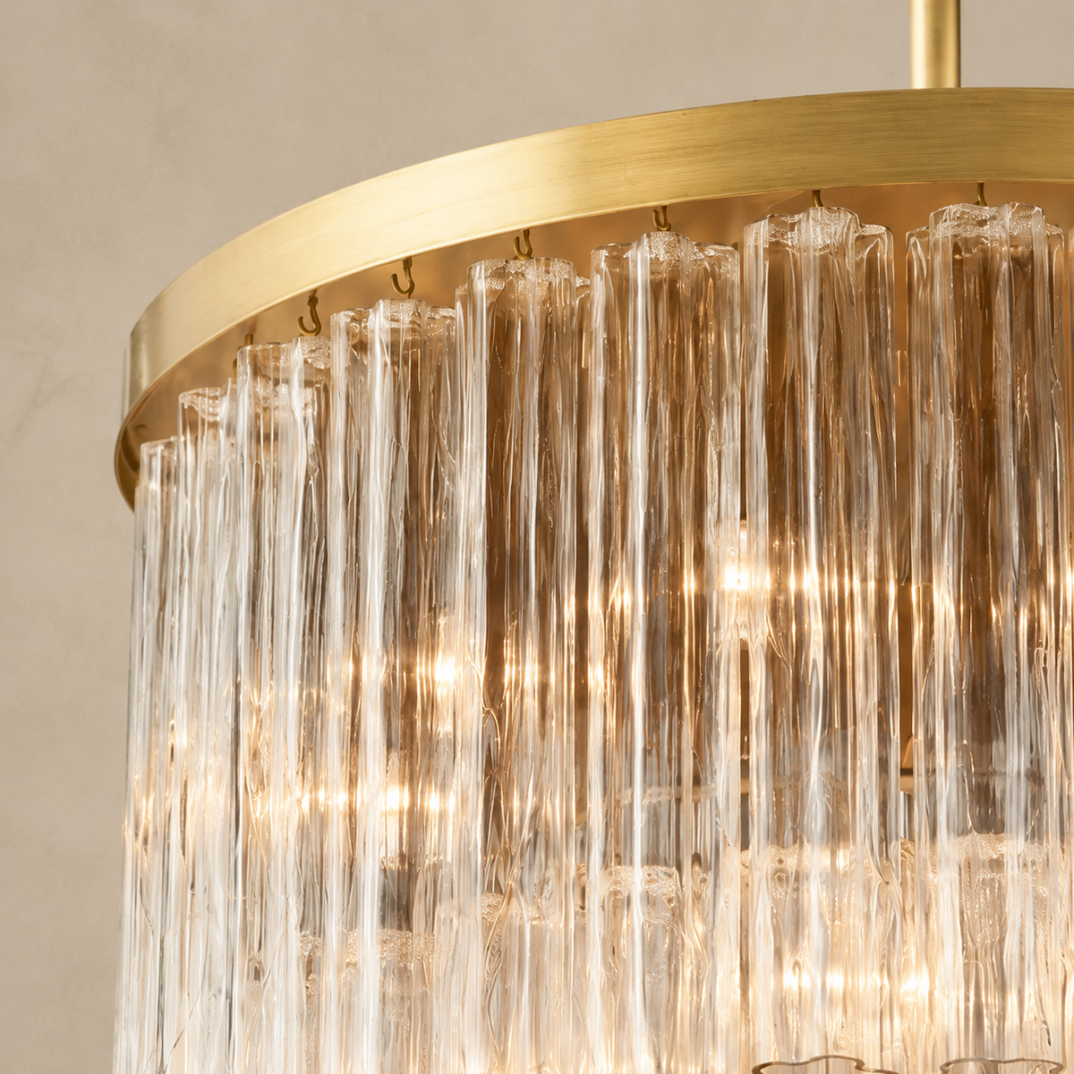 Ciello Crystal Three-Tier Round Chandelier 9