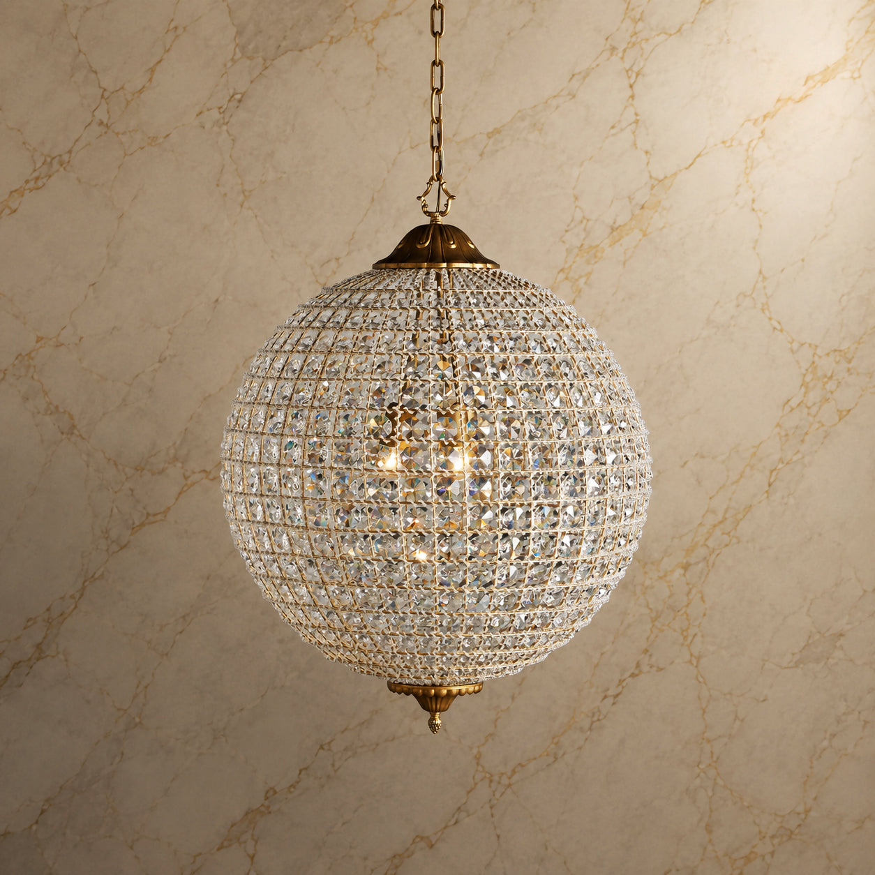 Clarion Crystal Round Chandelier