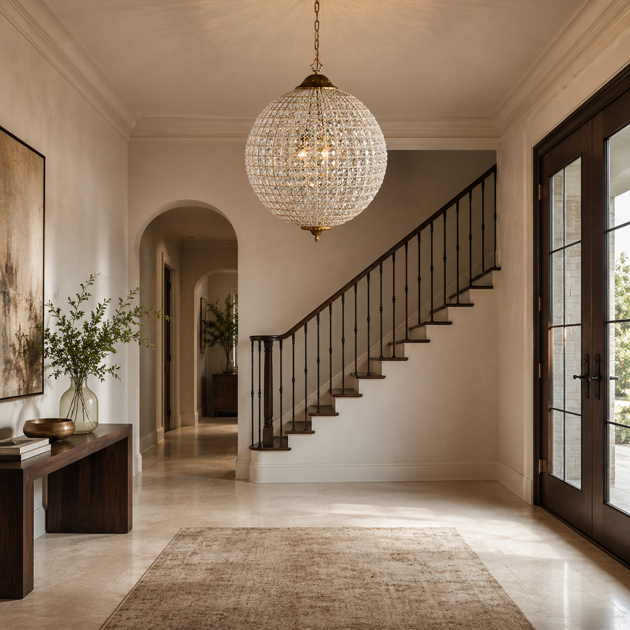 Clarion Crystal Round Chandelier
