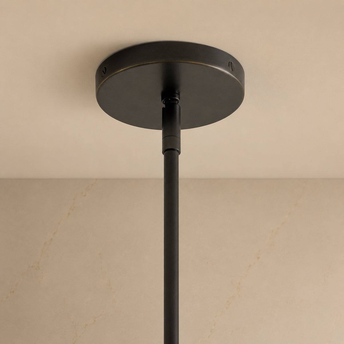 Collins Metal Round Chandelier material and construction detail