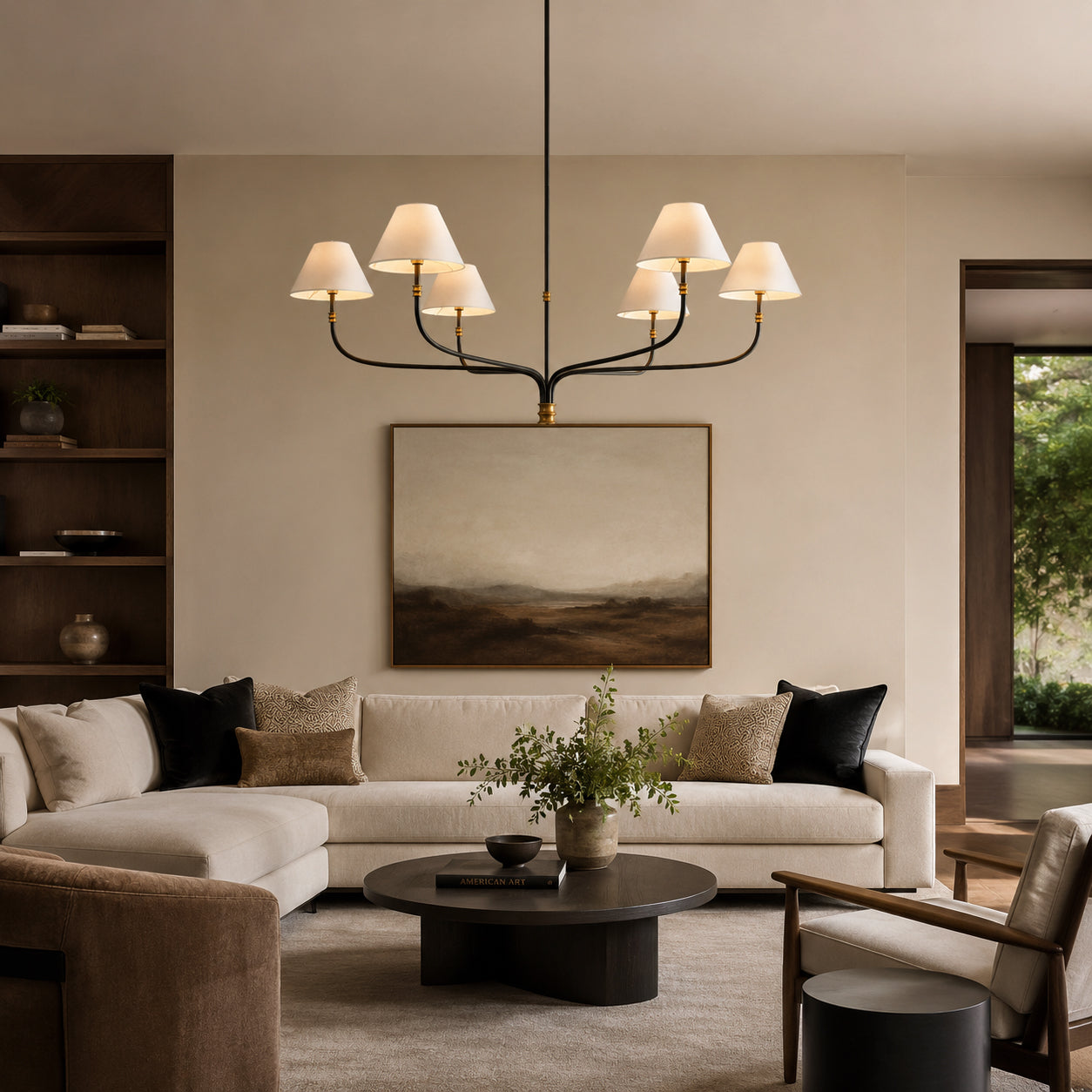 Collins Metal Round Chandelier