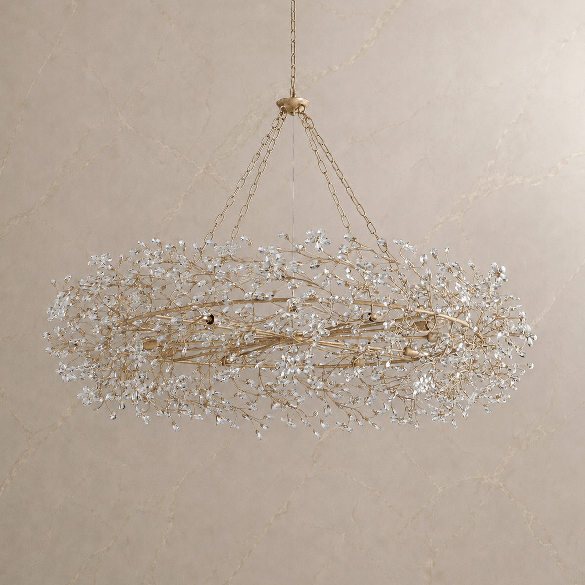 Fiore Crystal Crown Chandelier product view 02