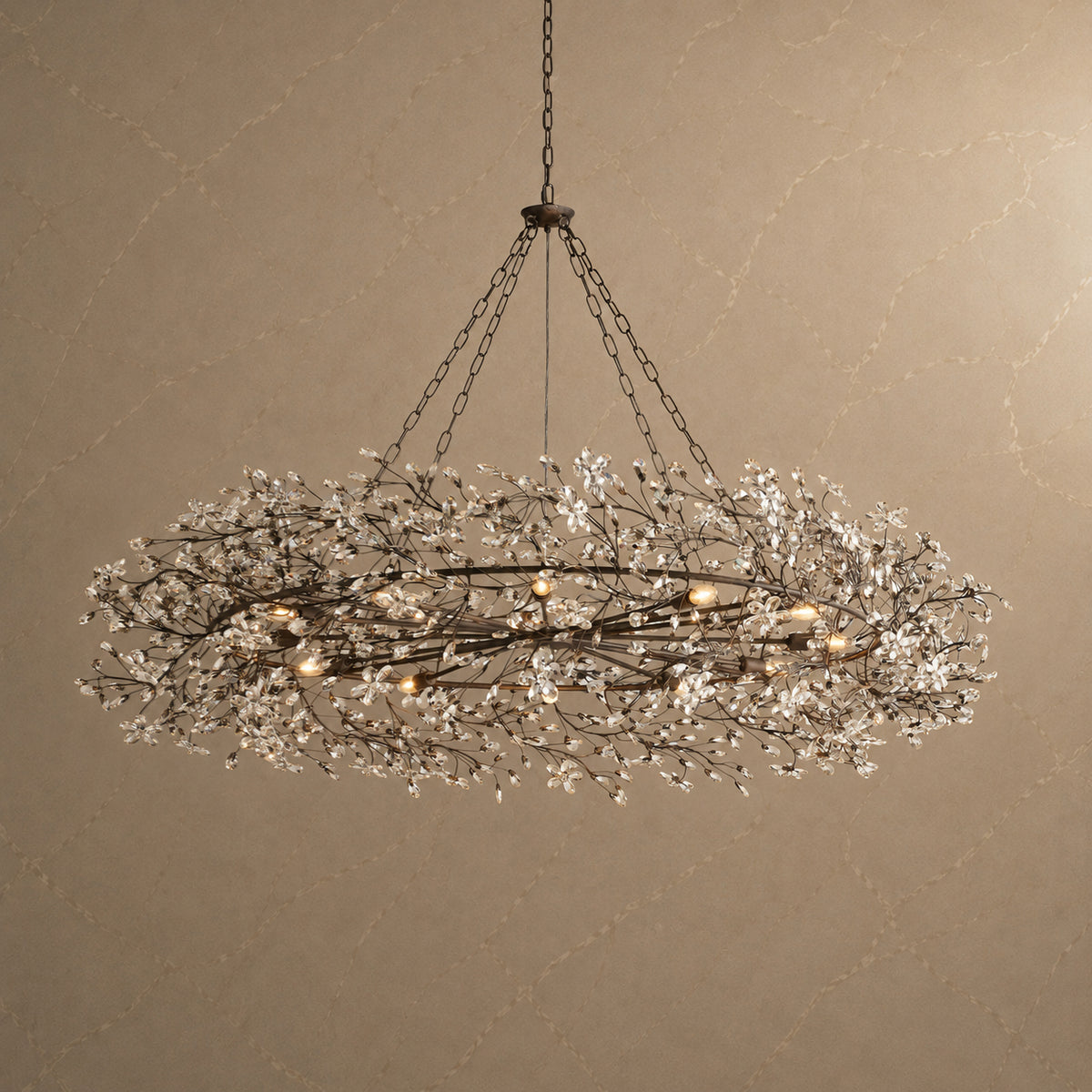 Fiore Crystal Crown Chandelier