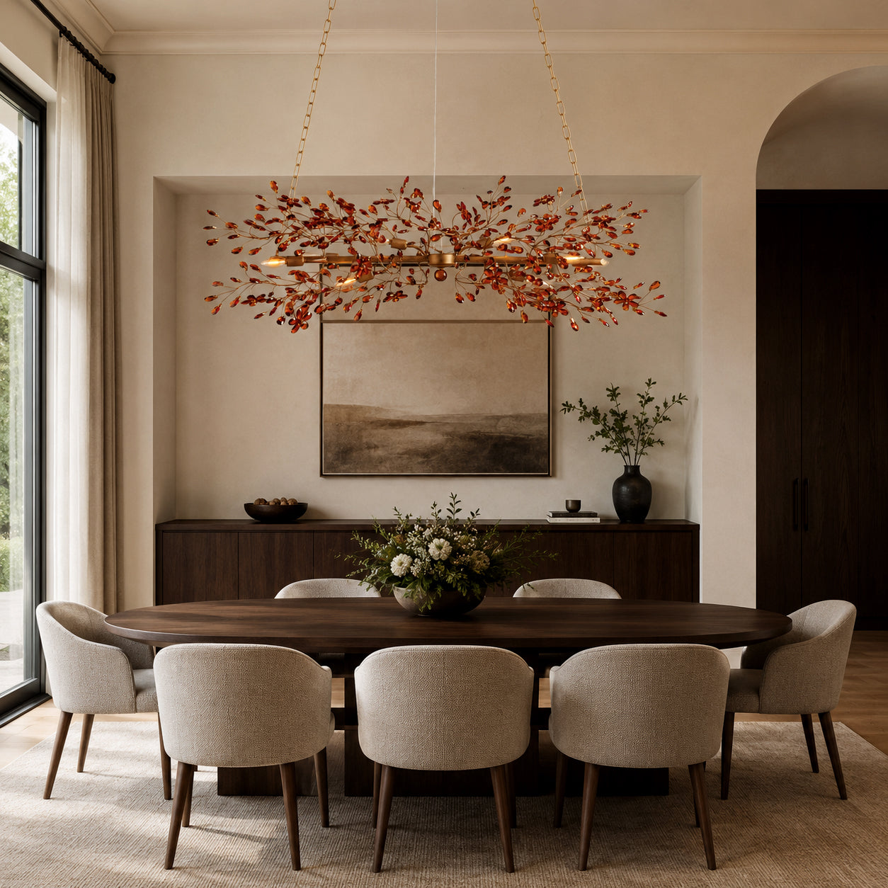 Fiore Metal Linear Chandelier