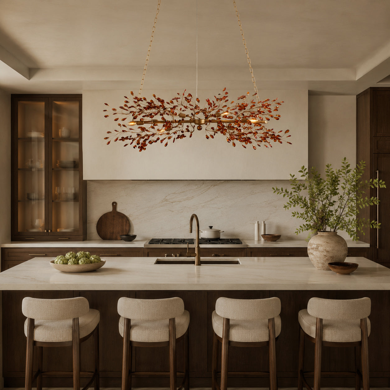 Fiore Metal Linear Chandelier