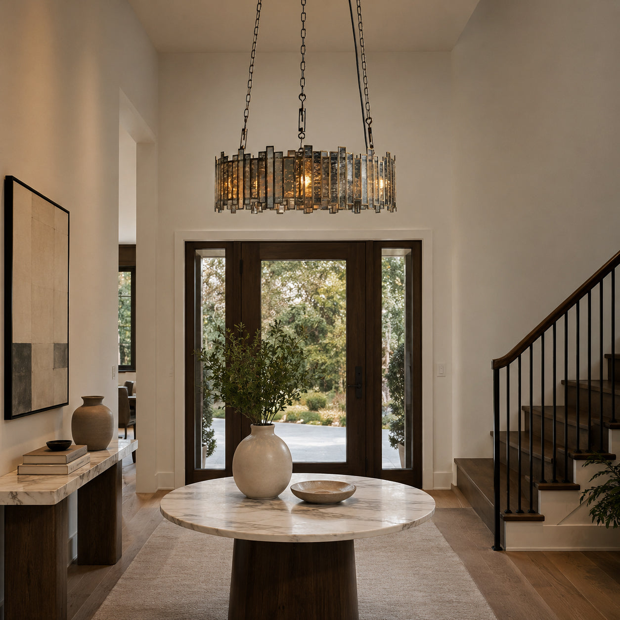 Laila round chandelier size comparison – Carra Home