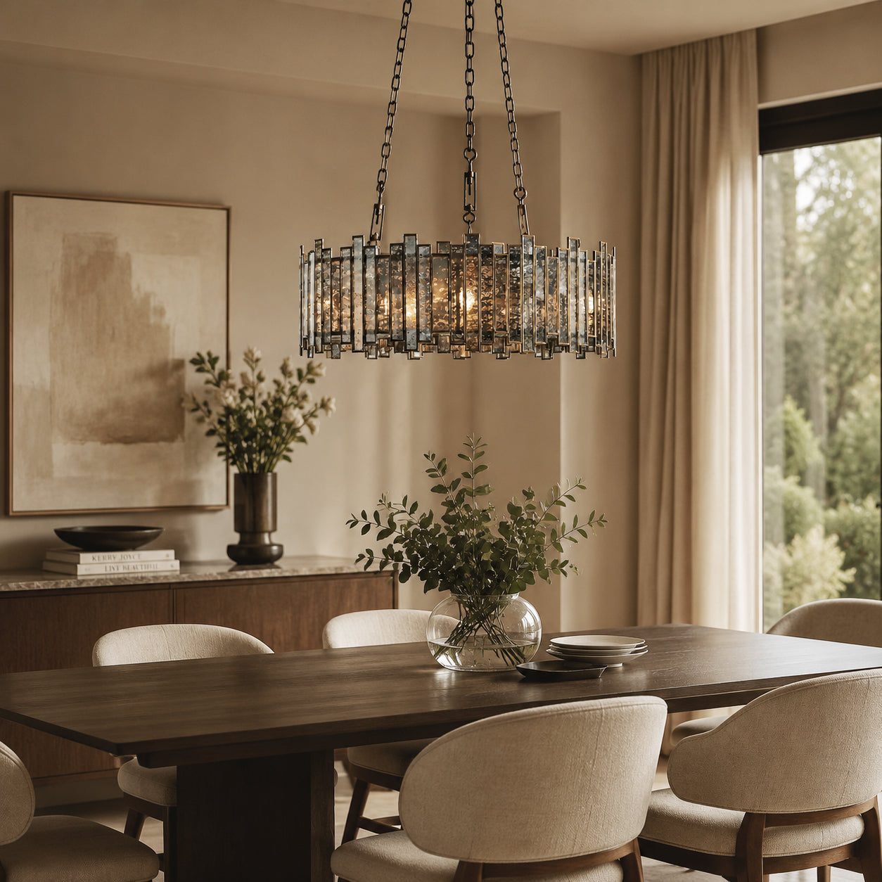 Laila Metal Round Chandelier kitchen island – Carra Home
