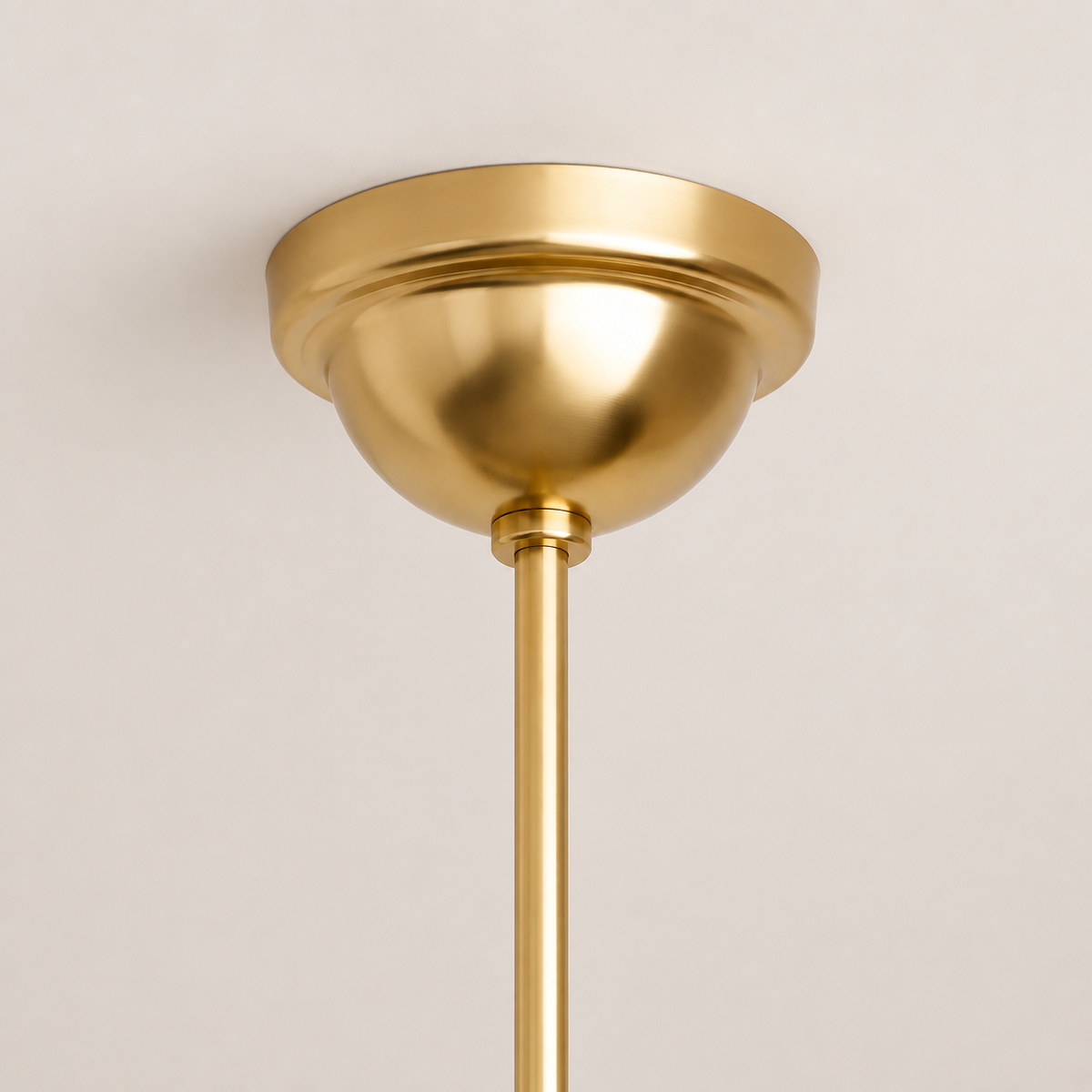 Lorna Opal Glass Double Tier Chandelier gold ceiling canopy detail