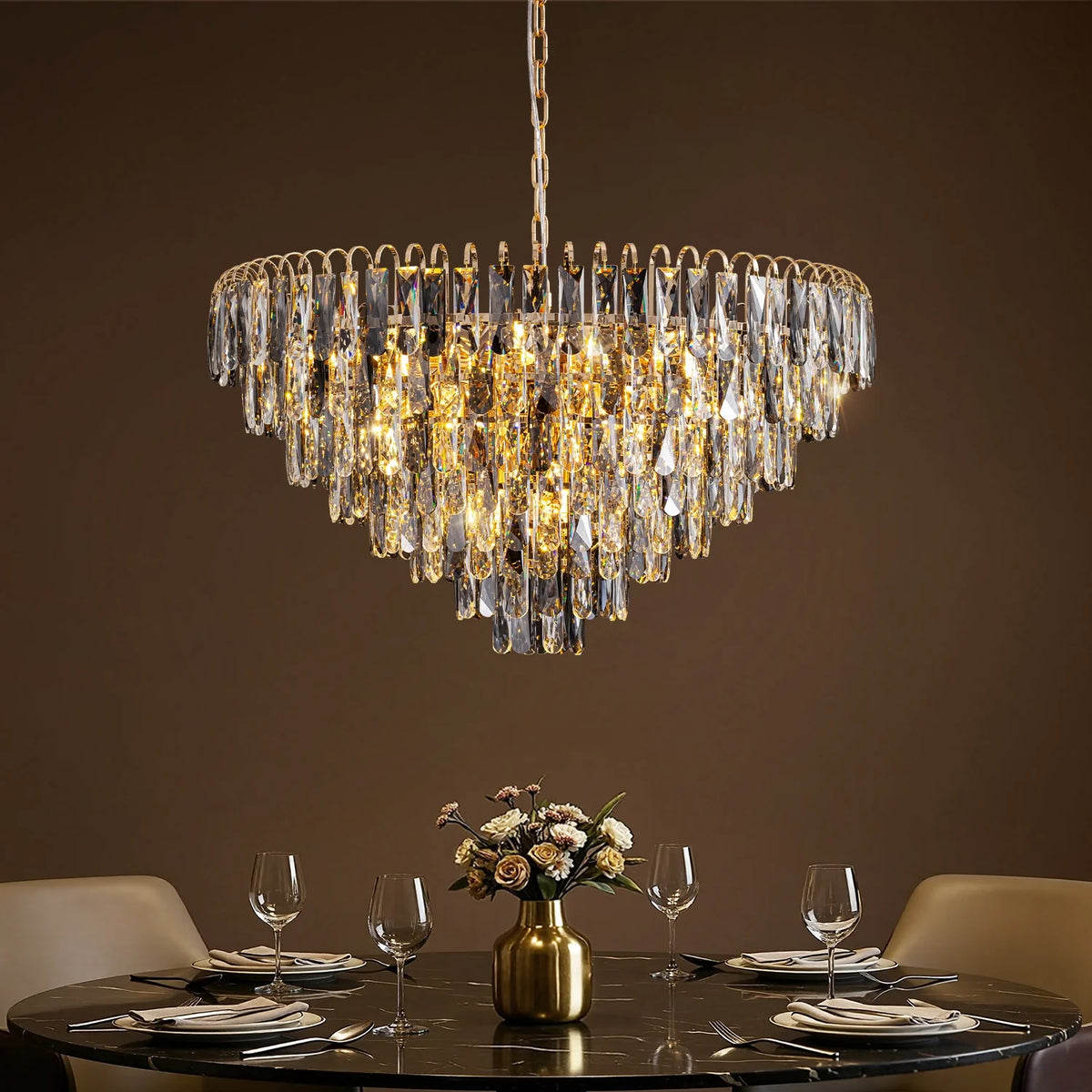 luxury-gold-crystal-tiered-chandelier-Carra Home-lighting
