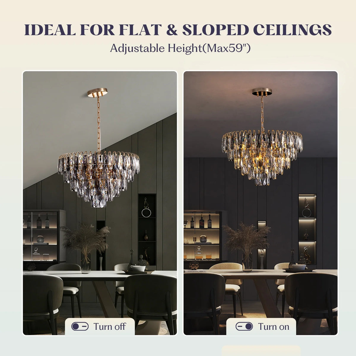 luxury-gold-crystal-tiered-chandelier-various-installation-Carra Home-lighting