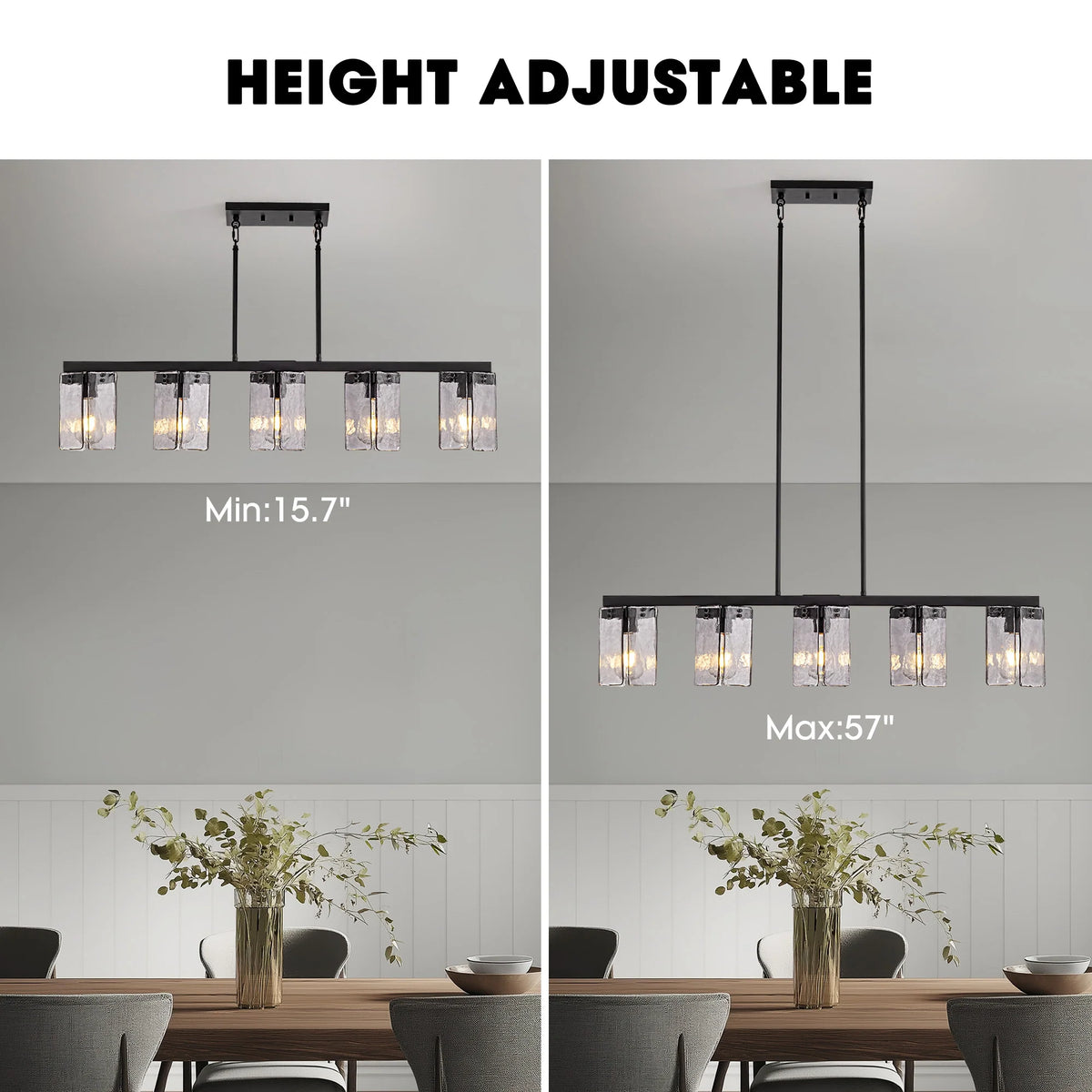 minimalist-smoked-glass-linear-chandelier-Carra Home-lighting