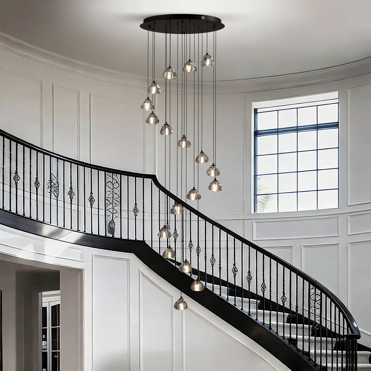 modern-crystal-chandelier-for-high-ceilings-in-foyer-ch484-20260310-Carra Home-lighting
