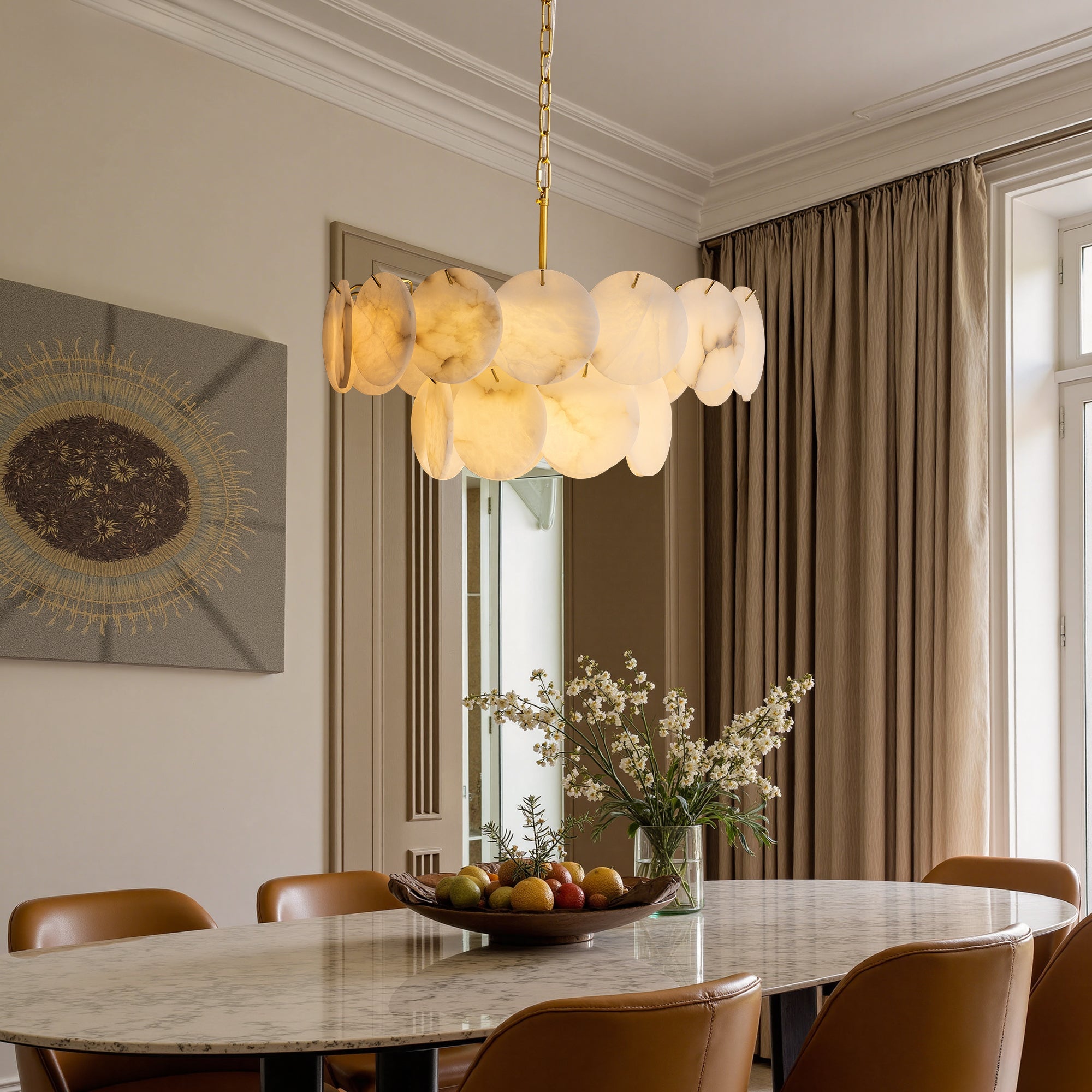 orlisse-modern-luxury-brass-alabaster-double-tier-disc-chandelier-dining-room-carra-home