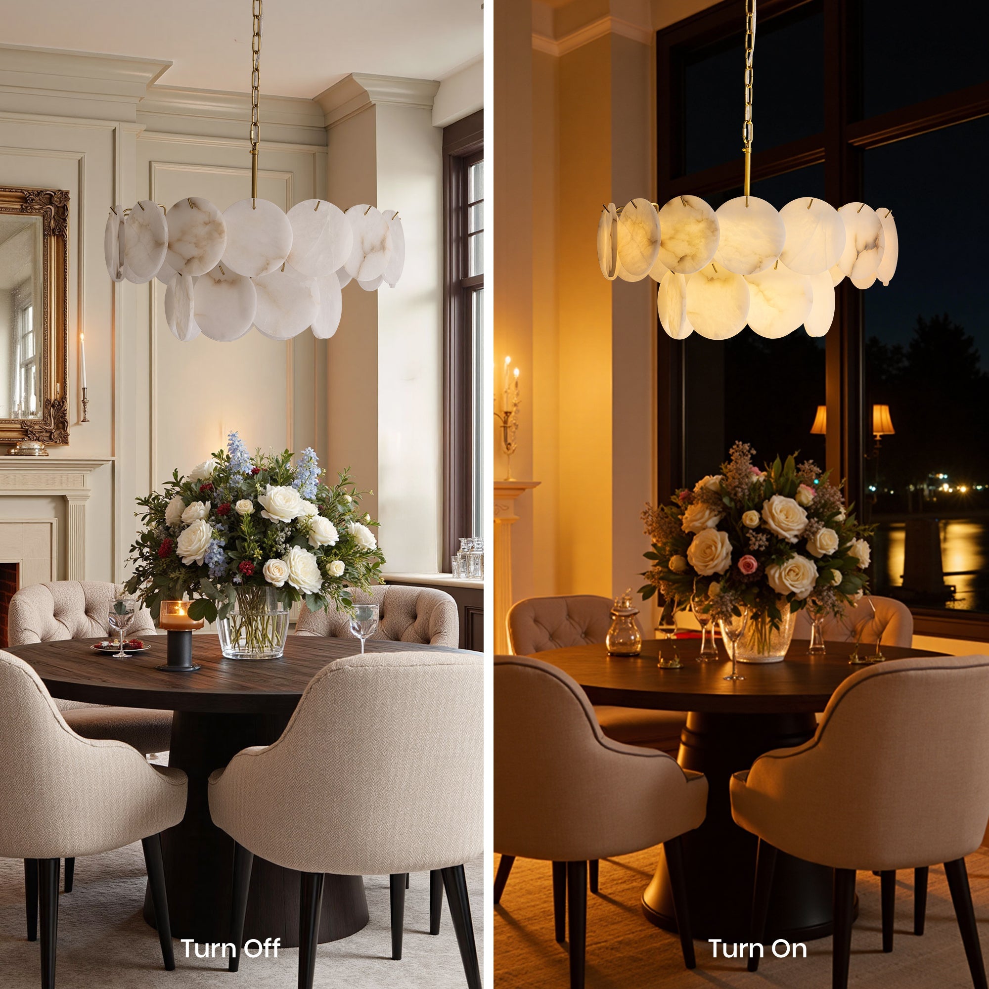 orlisse-modern-luxury-brass-alabaster-double-tier-disc-chandelier-turn-on-and-off-carra-home