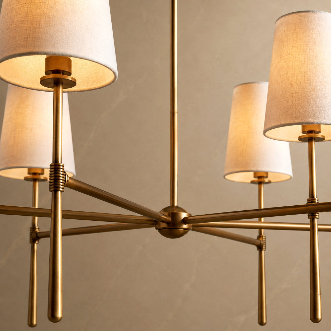 Rhodes 8-head Copper Unique Chandelier