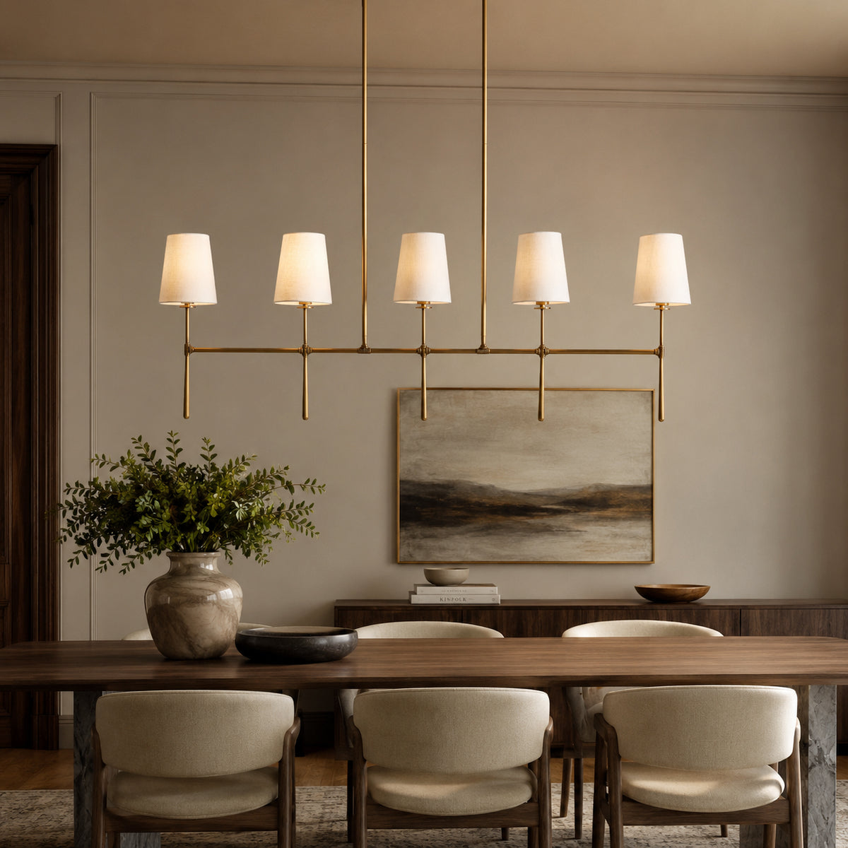 Rhodes Copper Linear Chandelier product view 10