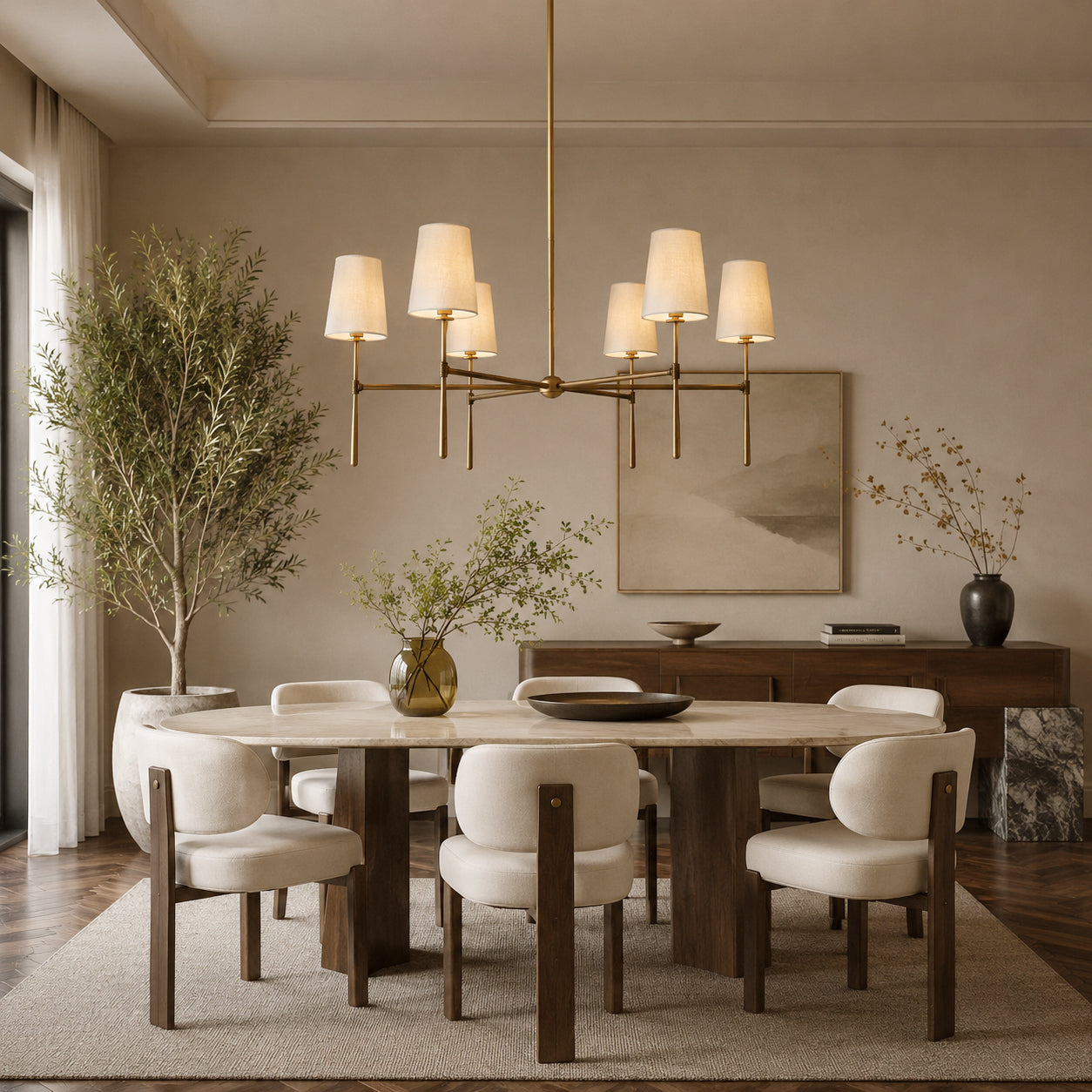 Rhodes Copper Unique Chandelier