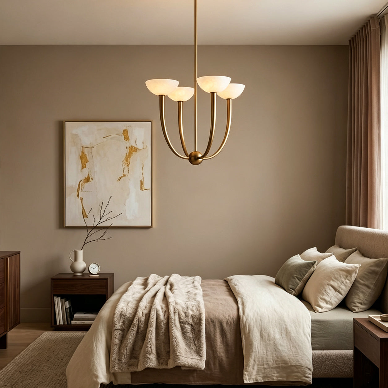 Saguaro Brass Unique Chandelier