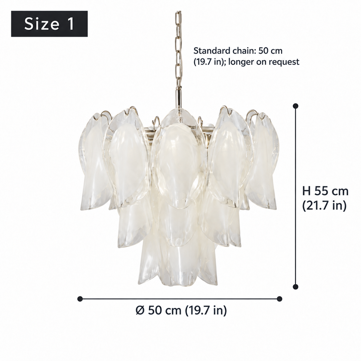 Altavilla Size 1 dimensions: 19.7 inch diameter and 21.7 inch height | CARRA HOME