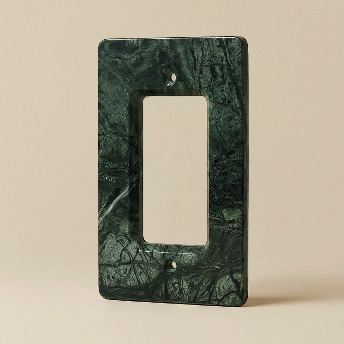 Stone Plate, Guatemala Green 1 Gang product view | CARRA HOME
