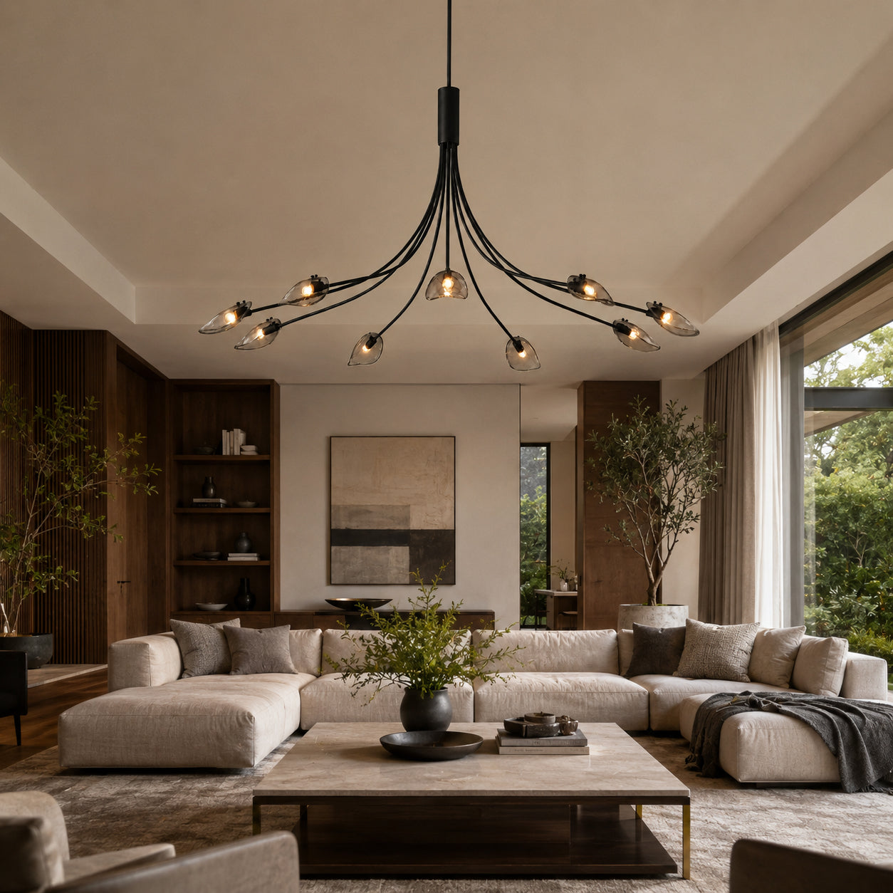 Sylva Glass Blossom Chandelier