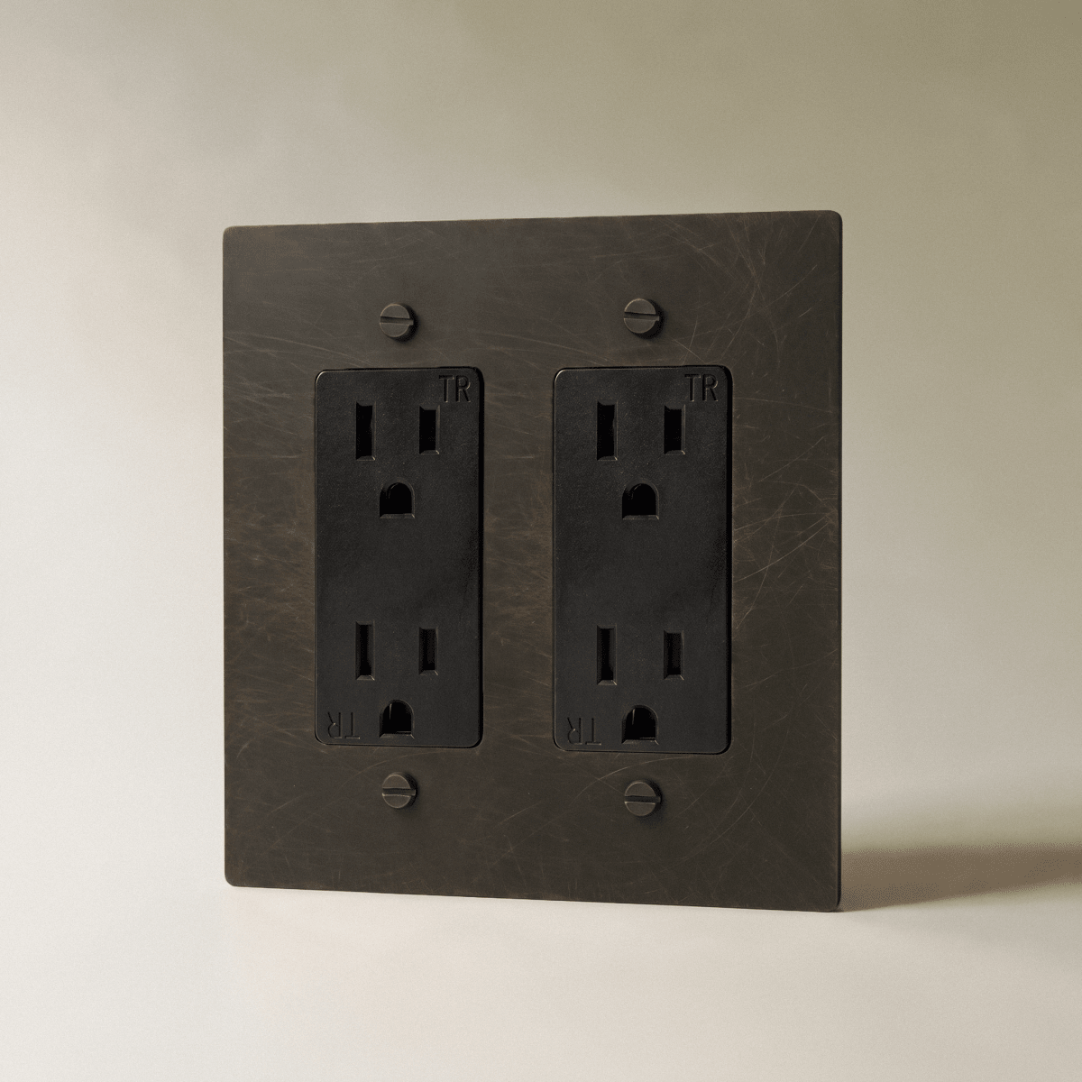 The Brass Outlet (1 to 4 Gang) — Bronze With Patina, 2 Gang, Standard | CARRA HOME