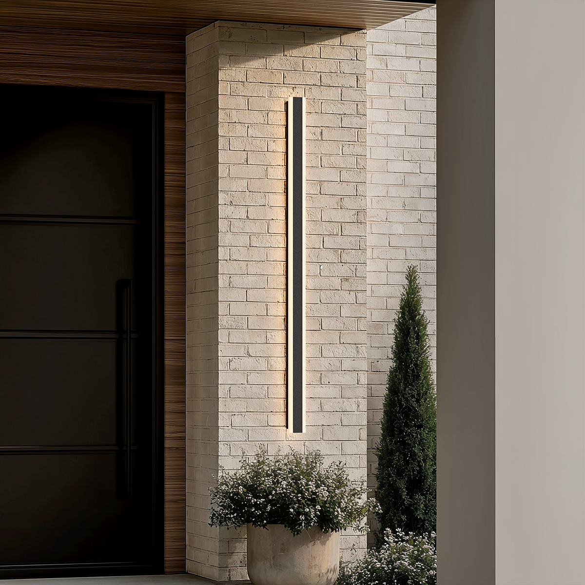 Veyra LED outdoor wall light, 47 inch (120 cm) size
