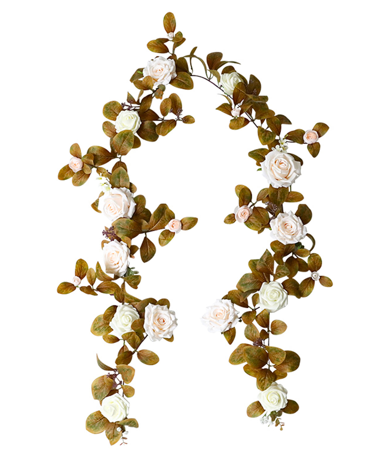 Handmade Artificial Rose Fall Garland - 6.23FT