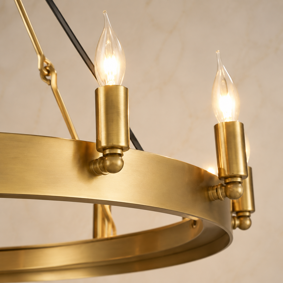 cominv vintage candelabra round chandelier body detail