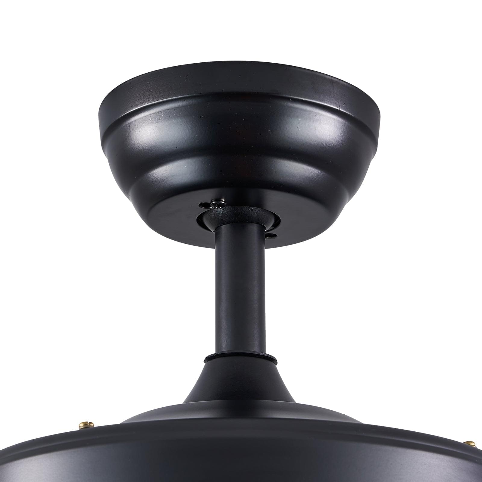 5 - Blade Drum Oval Crystal  Ceiling Fan with Remote Control