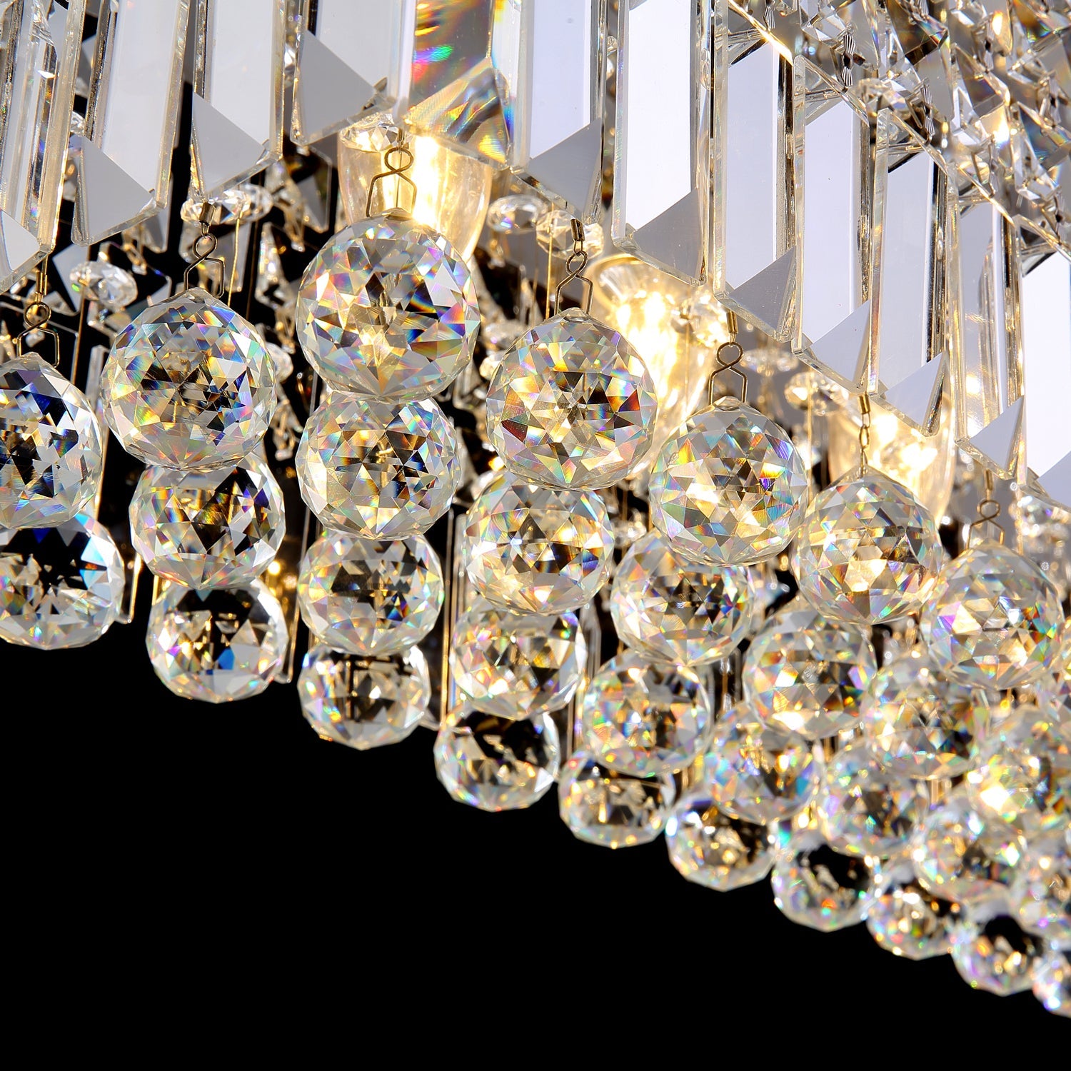 Crystal Rectangular Chandelier - Details